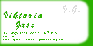 viktoria gass business card